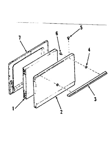 Model numbers 911.6228411,911.6248411 oven door section