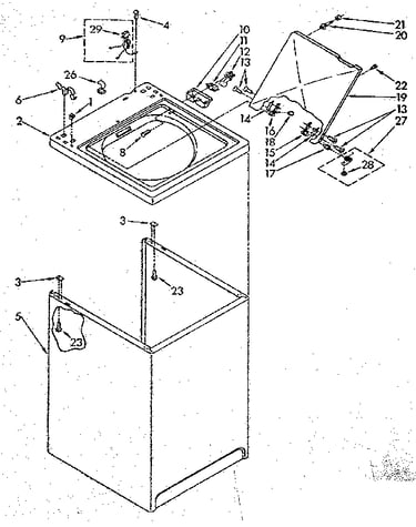 Top and cabinet