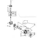 Kenmore 11081321150 brake, clutch, gearcase, motor and pump diagram