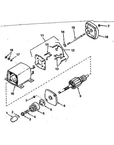 Starter motor no. 33605