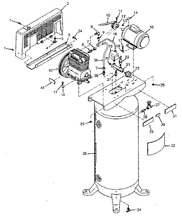 Air compressor diagram