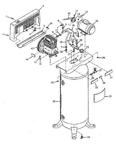 Air compressor diagram