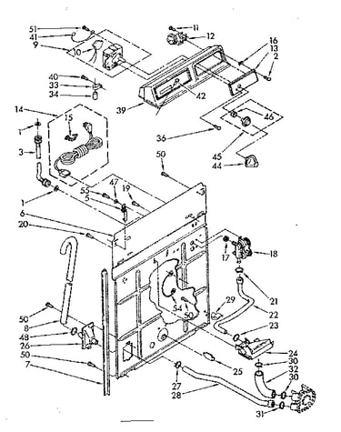 Control and rear panel parts
