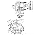 Kenmore 11081320140 machine base parts diagram