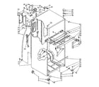 Kenmore 1068668413 cabinet parts diagram