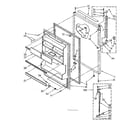 Kenmore 1068668433 refrigerator door parts diagram