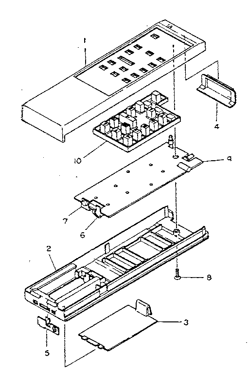 Remote hand set / exploded view & parts list