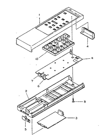 Remote hand set / exploded view & parts list