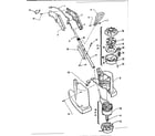 Craftsman 257798201 drive shaft and cutter head assembly diagram