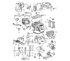 Briggs & Stratton 402707-0151-02 cylinder, crankshaft and engine base group diagram