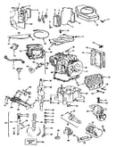 Cylinder, crankshaft and engine base group