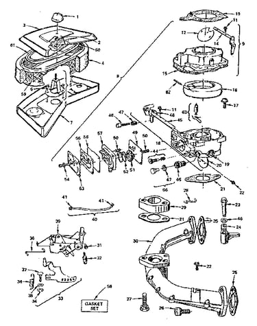 Air cleaner and carburetor