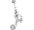 Craftsman 50225910 steering and front axle diagram