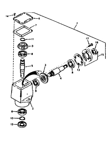 Peerless right angle drive--model no. 143.3187-p91