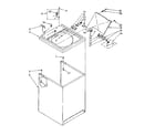 Kenmore 11081375460 top and cabinet parts diagram