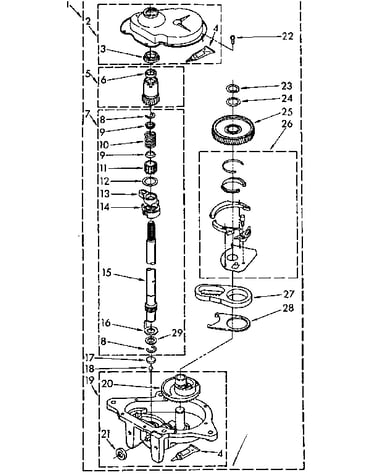Gearcase parts