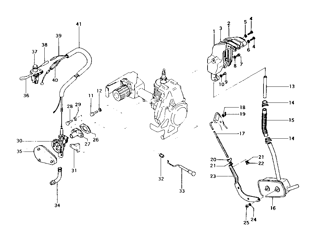 Muffler & carburetor