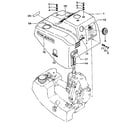 Craftsman 298488531 engine shroud & mark diagram