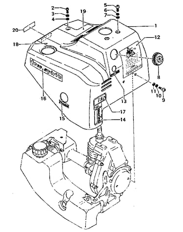 Engine shroud & mark
