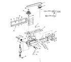 Craftsman 113213842 motor and pulley assembly with guard diagram