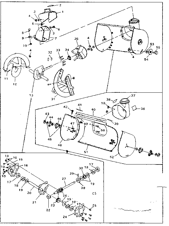 Auger housing assembly