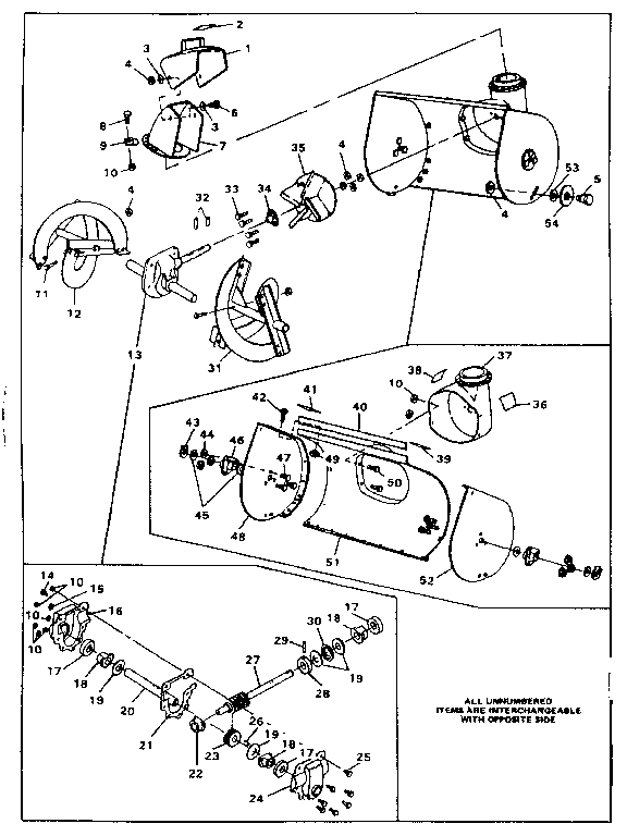 Auger housing assembly
