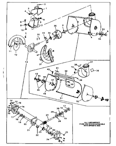 Auger housing assembly