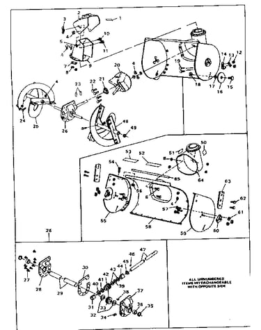 Auger housing assembly