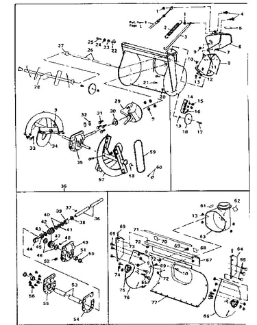 Auger housing assembly