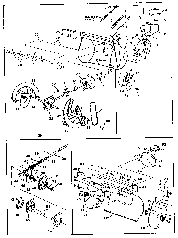 Auger housing assembly