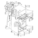 Kenmore 1068666311 cabinet parts diagram