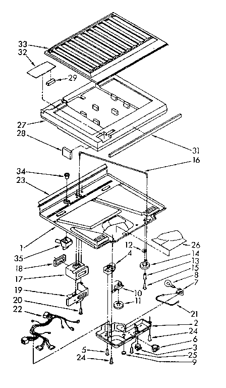 Compartment separator parts