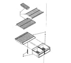 Kenmore 1068666371 shelf parts diagram