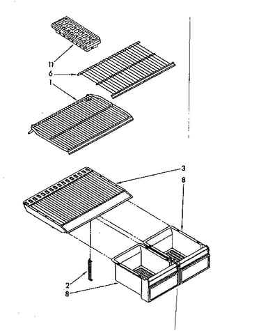 Shelf parts