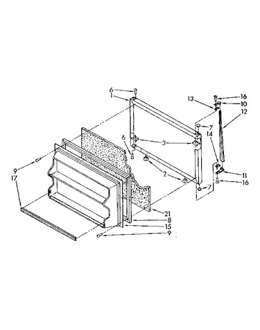 Freezer door parts
