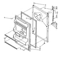 Kenmore 1068666341 refrigerator door parts diagram