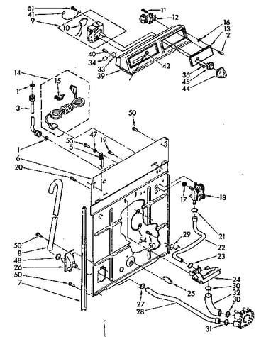 Controls and rear panel parts
