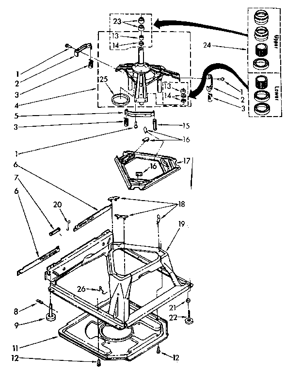 Machine base parts