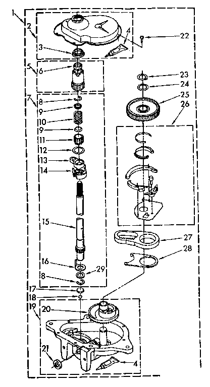 Gearcase parts