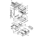 Kenmore 1068668870 shelf parts diagram