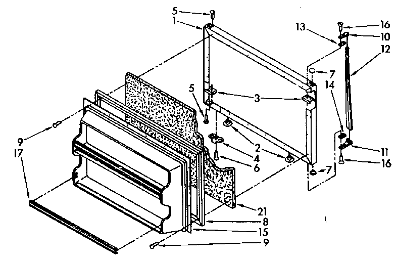 Freezer door parts