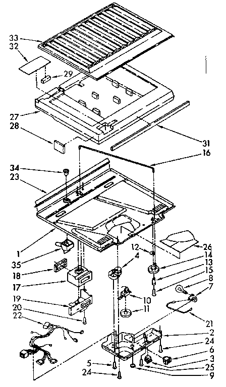 Compartment separator parts