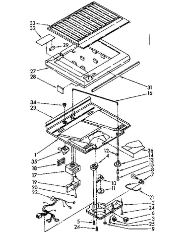 Compartment separator parts
