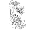 Kenmore 1068768880 shelf parts diagram