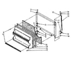 Kenmore 1068768860 freezer door parts diagram
