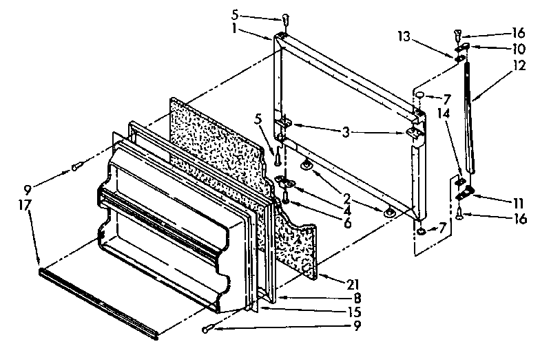 Freezer door parts