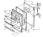 Kenmore 1068768870 refrigerator door parts diagram