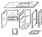 Kenmore 2729638581 cabinet diagram
