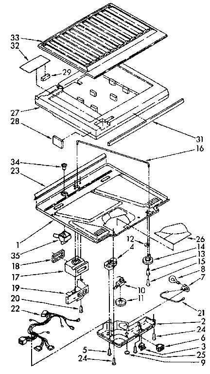 Compartment separator parts