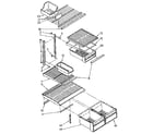 Kenmore 1068768433 shelf parts diagram